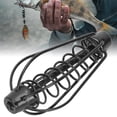 thumbnail image 3 of Juego de 6 piezas, 30 g cada una, ideal para señuelos de pesca y cestas de alimentación, jaula de cebo portátil de metal para pescadores con acabado negro duradero, 3 of 8