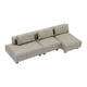 thumbnail image 4 of Modelo de sofá de casa de muñecas, accesorios de decoración de casa de muñecas, muebles decorativos, foto M 1 fila gris, 4 of 9