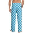 thumbnail image 4 of GrmtClth Pajama Pants Men Comfort Soft Plaid Sleepwear Casual Lounge Pj Pants with Pocket and Drawstring Blue XXL, 4 of 5