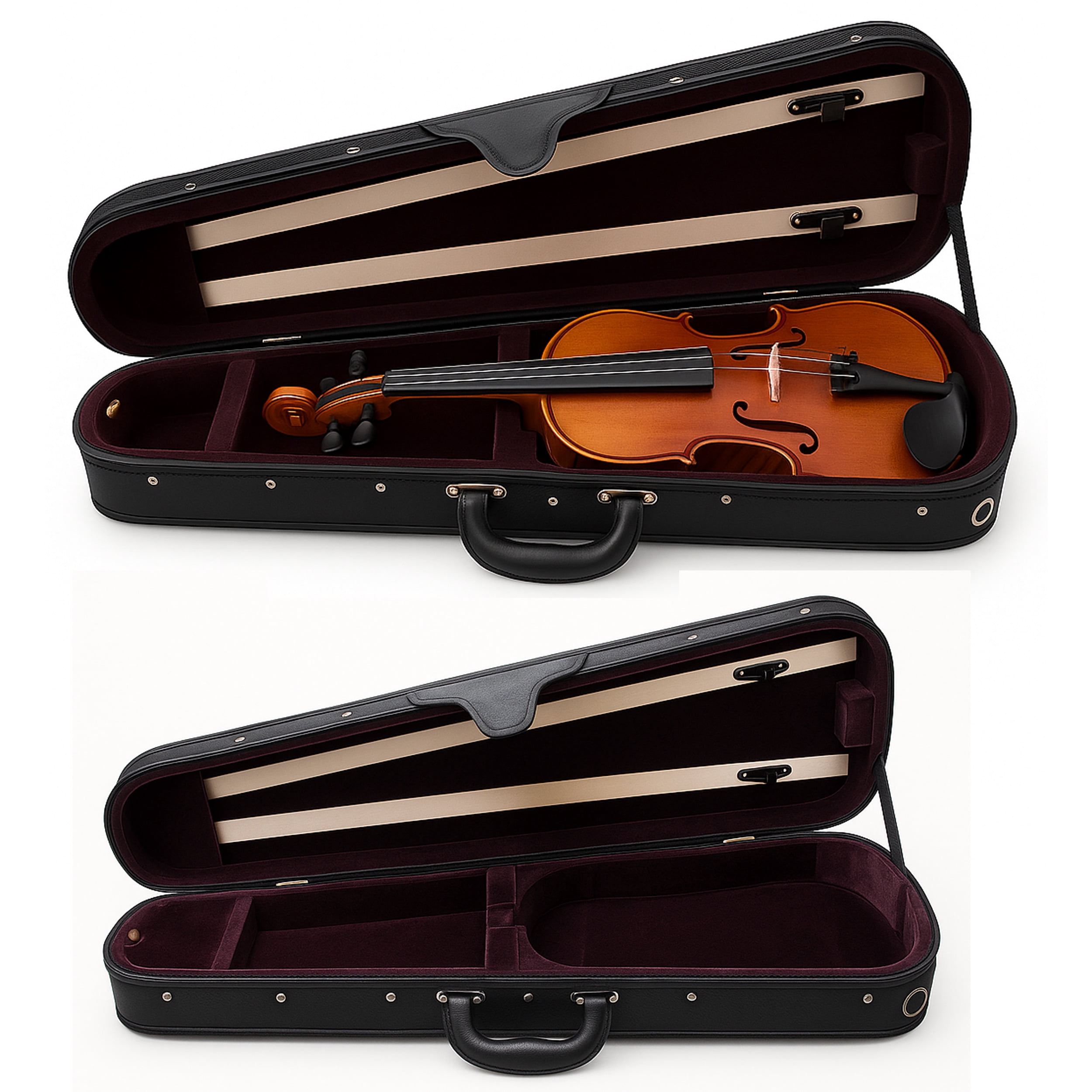 D'Luca Strauss Professional Violin Outfit 4/4 with Case, Strings and Tuner