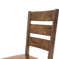 thumbnail image 3 of Furniture of America Elsbeth Wood Dining Side Chair in Walnut (Set of 2), 3 of 7