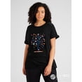 thumbnail image 1 of Camiseta con estampado de árbol de calor para mujer, cuello redondo, holgada y moderna, ideal como regalo, ideal para practicar deporte., 1 of 6