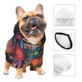 thumbnail image 3 of Cauagu Bohemian Colorful Flower Woman Pattern Winter Pet Hoodie Sweatshirts- Dog Hoodie Sweater with Leash Hole - Cute Dog Hoodie - Pet Clothes Puppy Cat Custume -X-Small, 3 of 8