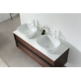 thumbnail image 6 of Sintra 55" Dark Walnut Wall Mounted Bathroom Vanity, 6 of 9
