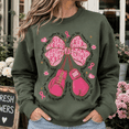 thumbnail image 3 of Breast Cancer Awareness Shirt, Together We Fight Sweatshirt, Pink Ribbon Boxing Gloves Bow Hoodie and T-Shirt, October Support Gift for Women, 3 of 9