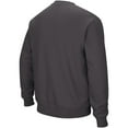 thumbnail image 2 of Men's Colosseum Charcoal Iowa Hawkeyes Arch & Logo Crew Neck Sweatshirt, 2 of 4