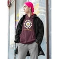 thumbnail image 2 of Love Myself Daisy Garland Hoodie Women -Image by Shutterstock, Female Medium, 2 of 4