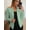 Green, variant on Women's Long Sleeve Cropped Cardigan Sweater Elegant Shrugs for Women Blue XXL