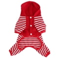 thumbnail image 1 of Pequeño Perro para proteger Cálido Mascota Sudadera Con Capucha De Punto Ropa Suéter L rojo, 1 of 9
