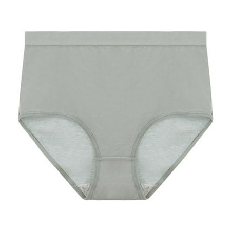 Annhoo High Waisted Panties for Women Plus Size Cotton Full Coverage Underwear Butt Lifting Breathable Briefs