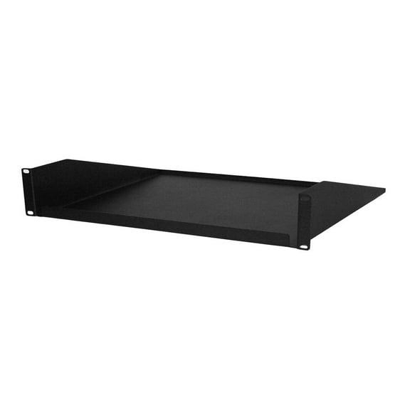 Single-Sided Non-Vented Cantilever Shelf, 1U, 19" x 10.5"D, Black