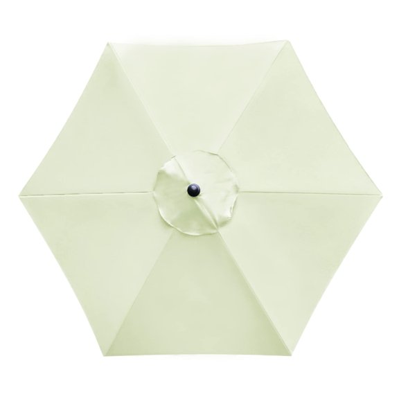 Bibana Replacement Canopy for 7.5ft Patio Umbrella, Market Umbrella Top with 6 Ribs, Outdoor Umbrella Cover (Beige)
