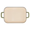 thumbnail image 3 of Chuck Hughes Cast Iron Shallow Roaster, 2.38 L Green, 3 of 3