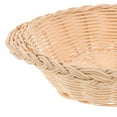 thumbnail image 6 of Viveous Handwoven Bamboo Oval Bread Basket Food Serving Woven Bread Basket For Kitchen And Dining Table Decor, 6 of 11