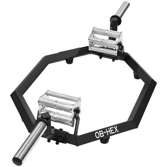 Valor Fitness Hex Trap Bar - Multi Grip Position- Handle Selection- Strongman- Fat Grip - Max Weight 500 lbs - Shrugs Deadlifts Squats-Workout