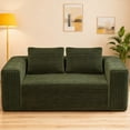 thumbnail image 2 of Jopath 63" Cloud Loveseat Sofa,Memory Foam 2-Seater Corduroy Couch ,Deep Seat Compact Couch for Living Room Bedroom,No Assembly,Green, 2 of 8