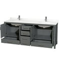 thumbnail image 5 of Wyndham Collection Wcs141480d-Qtz-Unsmxx Sheffield 80" Free Standing Double Basin Vanity, 5 of 7