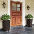 thumbnail image 4 of Costway 23" Tall Planters Set of 2 Rattan Wicker Plant Pot Self-watering Tree Pot Brown, 4 of 10