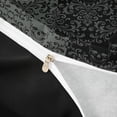 thumbnail image 4 of Homewish Gothic Skull Duvet Cover Queen,Victorian Damask Queen Bedding,Gray Black,Halloween Comforter Cover,Black Reversible,3pcs,1 Duvet Cover and 2 Pillowcases, 4 of 6