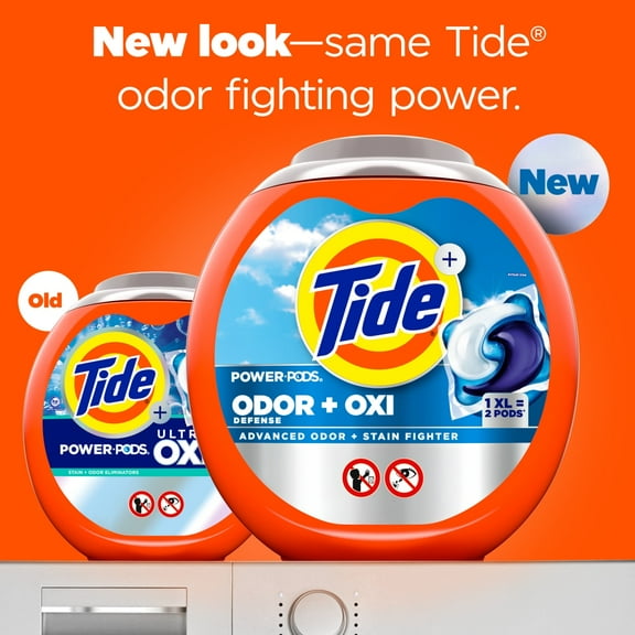 Tide Power Pods Odor Defense   Oxi Laundry Detergent Pods - 45 ct - Pack of 2