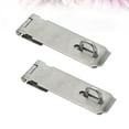 thumbnail image 3 of MIANGASTORE 2Pcs 4 Inches Padlock Hasp Door Clasp Hasp Lock Latch Stainless Steel Lock for Fastening Gate Cabinet Door (Silver), 3 of 7