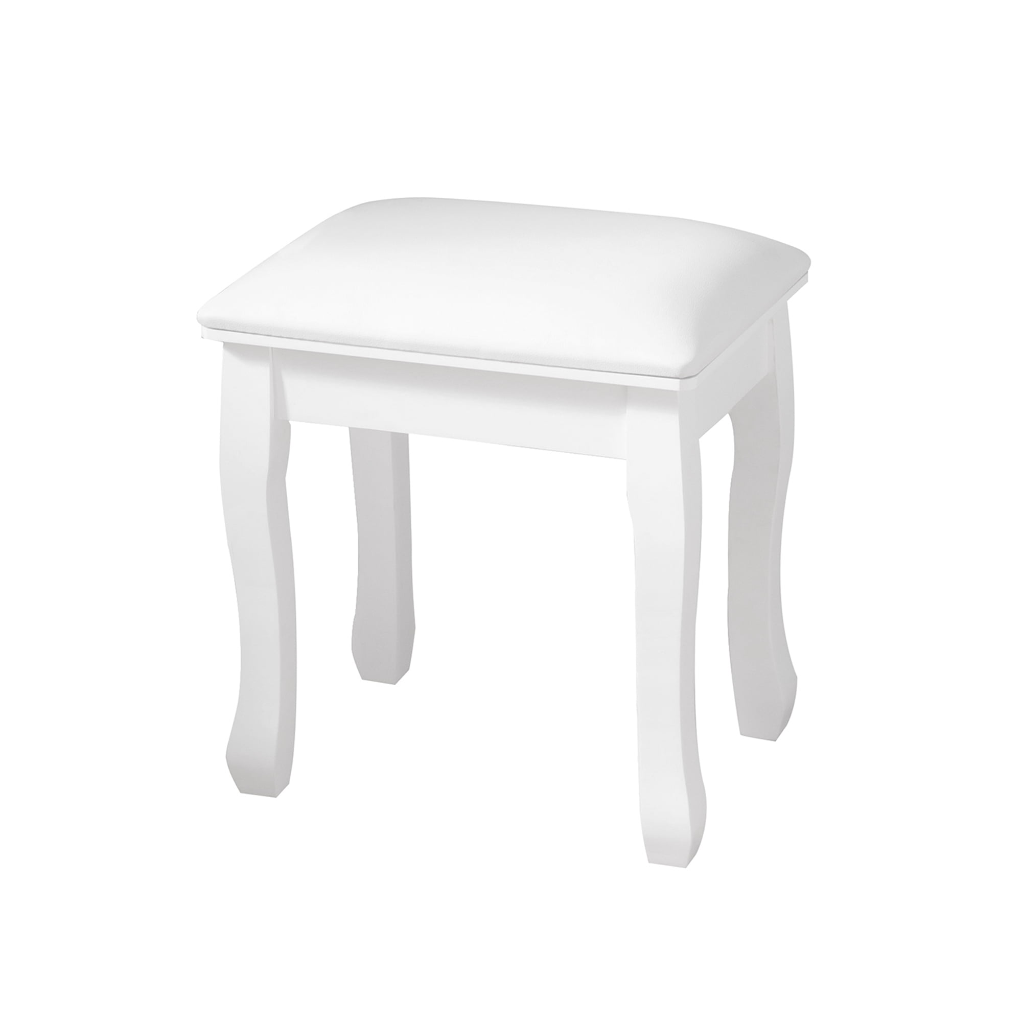 Wooden Vanity Stool Makeup Bench Dressing Stools with Solid Wood Legs