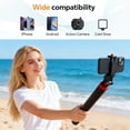 thumbnail image 4 of Enhanced 83.5" Mobile Phone Tripod with Remote, Adjustable Height, Sturdy Travel Base & Premium Mount for iPhone 17/15/14, Android, Camera, 4 of 9