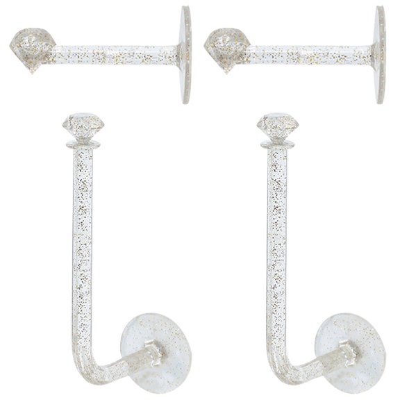 4pcs Wall Mounted Headband Holders Free Standing Hair Ties Jewelry Display Stands