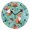 Black, variant on Fox Mushroom Pattern Wall Clock 10in Round Artistic Oil Painting Home Decor Desk Table Clock