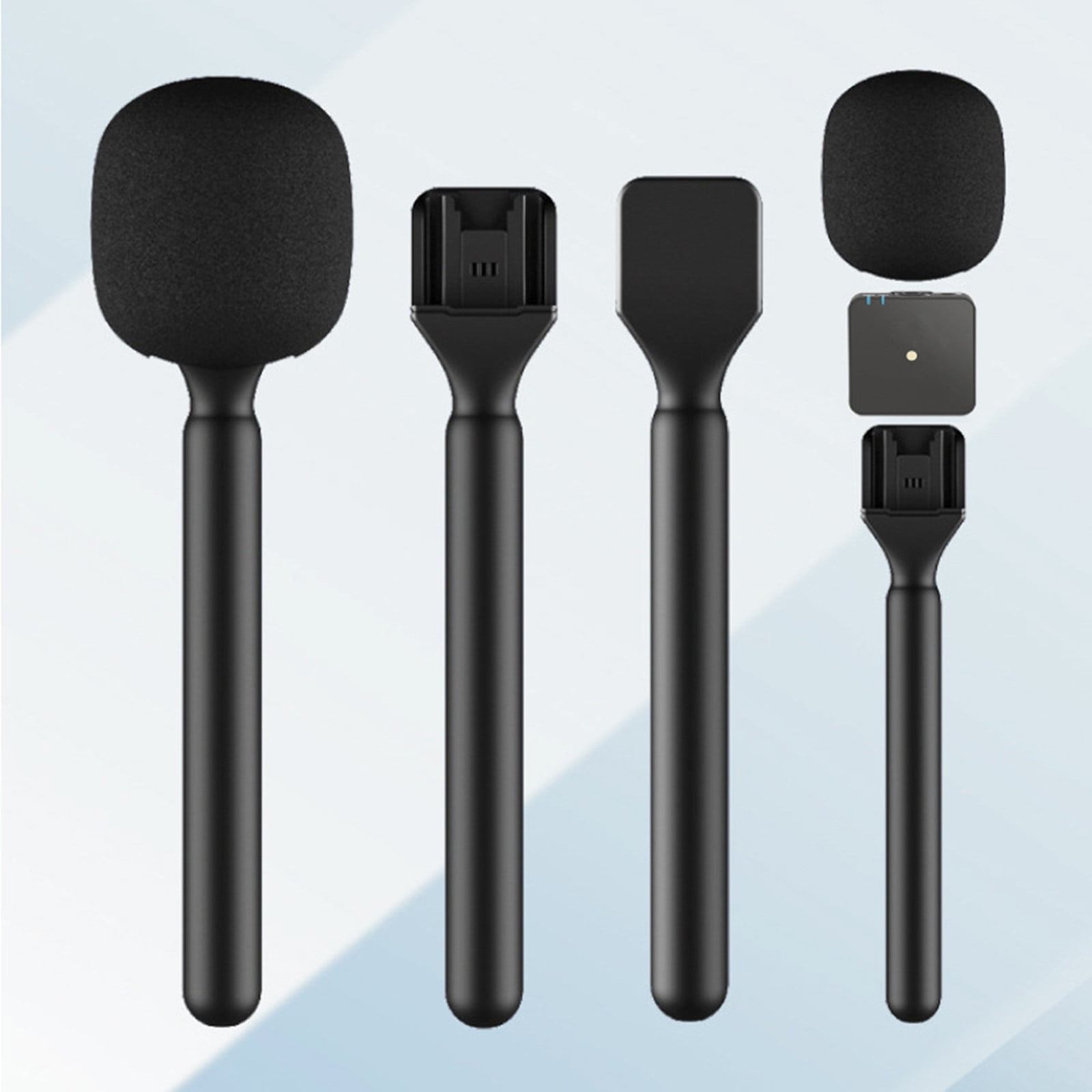 Professional Handheld Microphone Mount Standard Mic Stands for Interviews, Vlogging, and Reporting