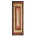 thumbnail image 3 of Haperlare Braided Print Boho Rug Living Room Area Rug Modern Geometric Area Rug Washable Rug Farmhouse Floor Carpet, 2' x 10' Red, 3 of 7