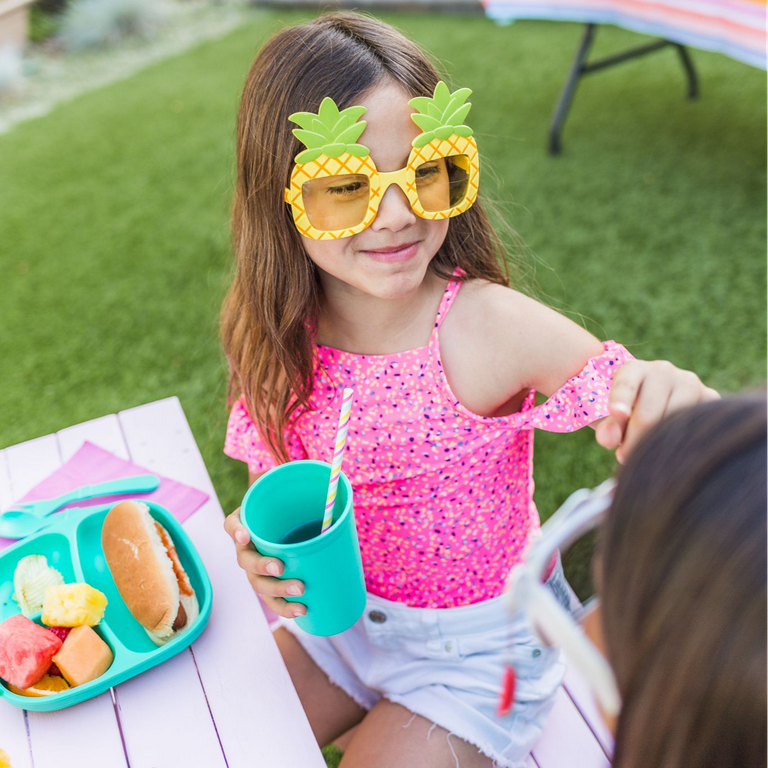 Re-Play Toddler Utensil Rainbow Collection  Family Tableware Made in the  USA from Recycled Plastic