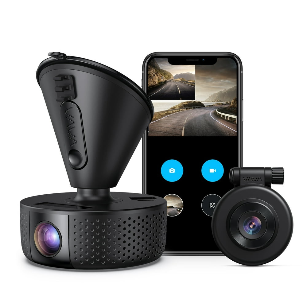 Dual Dash Cam, VAVA Dual 1920x1080P FHD, Front and Rear Dash Camera