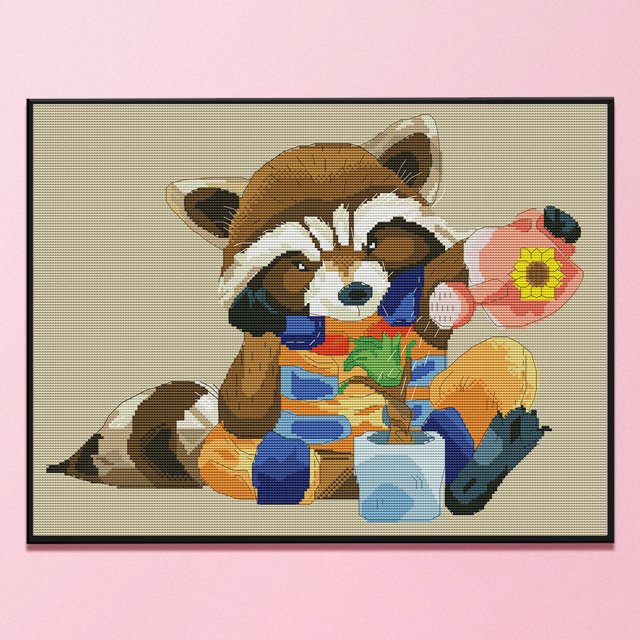 Cuadros Decorativos Kits de punto de cruz DIY de oso bordado completo conjuntos de costura de 14 quilates Ndcxsfigh Nuevos Originales