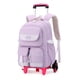 thumbnail image 1 of Mochila MITOWERMI Rolling 18 pulgadas morada con 6 ruedas para niñas, 1 of 6