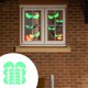 thumbnail image 4 of Decoración de Halloween oscura para ventanas, paredes, puertas, jardín colgante, iluminación mejorada para interiores y exteriores con ojos de fantasma, 4 of 6