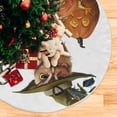 thumbnail image 3 of FMSHPON Halloween Owl Hat Pumpkins Xmas Christmas Tree Skirt Stand Mat for Holiday Party Decoration Indoor Outdoor 48 inches, 3 of 6