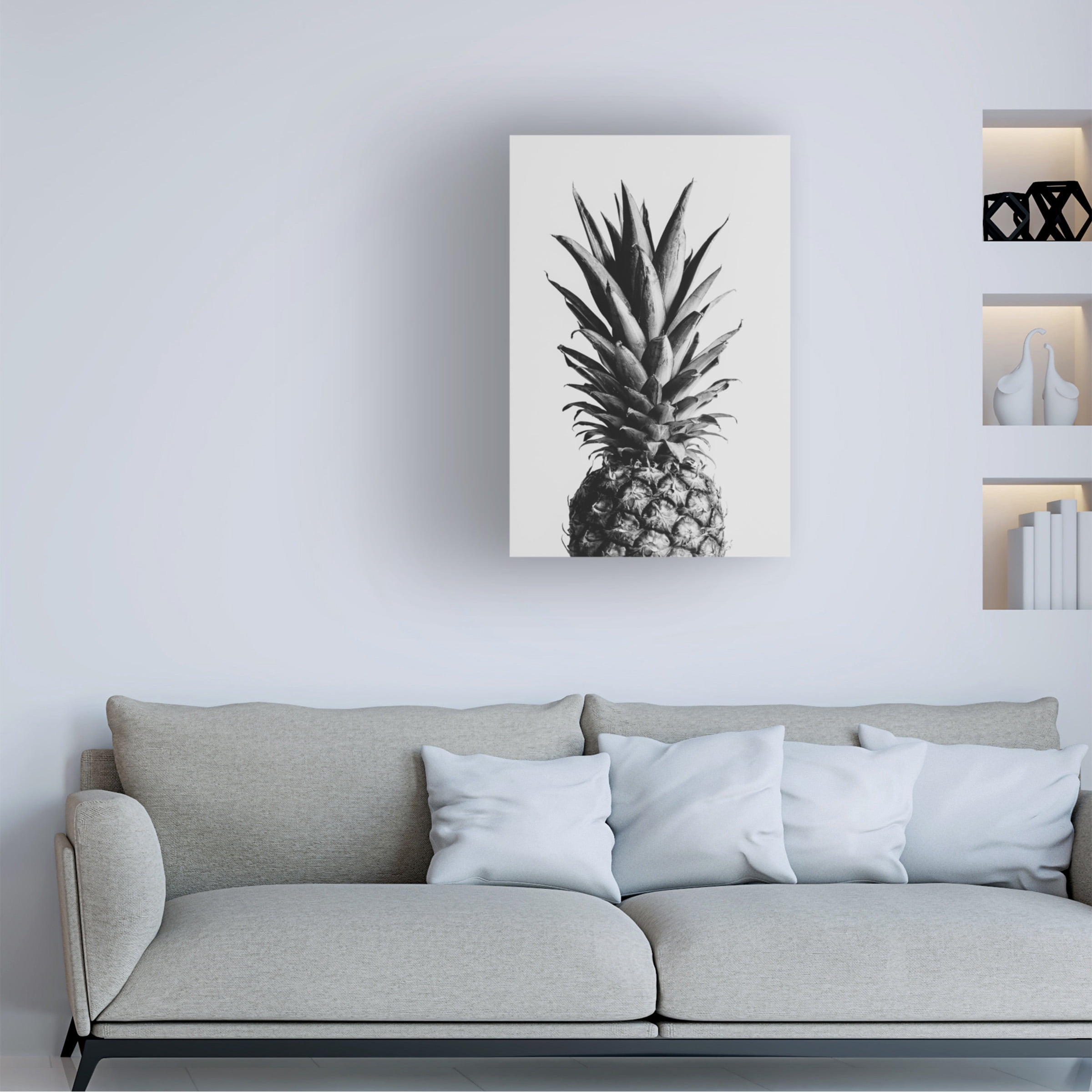 1X Studio Iii 'Pineapple Black A White 02' Canvas Art
