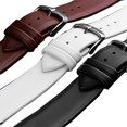 thumbnail image 3 of Classic Watch Strap Soft PU Leather Light Brown 22mm, 3 of 5