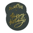 thumbnail image 1 of Inkdotpot 100 Pack Real Gold Foil Paper Tags Happy Holiday Favor Hang Tags, 1 of 6