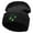 Black, variant on Vine of Love Embroidered 12 inch Acrylic Cuffed Long Beanie - Khaki OSFM