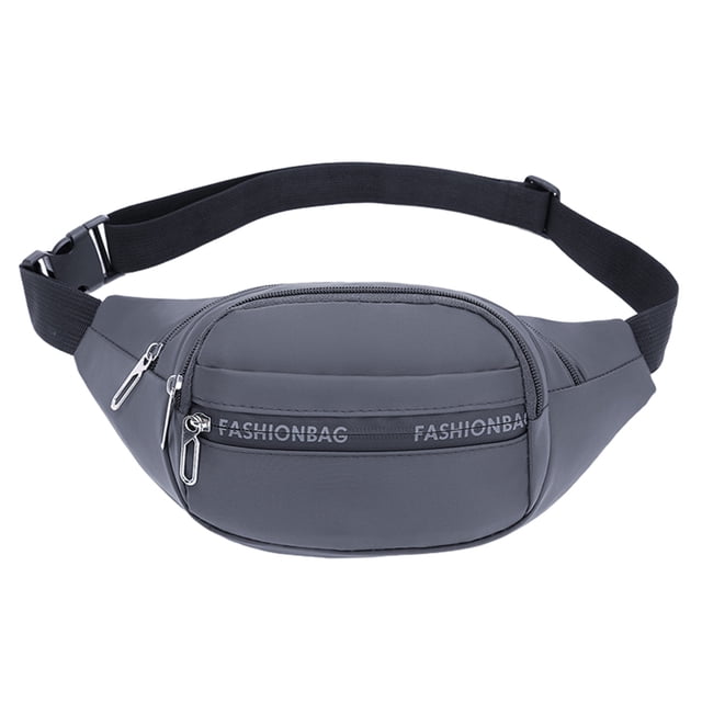 Bolsa de viaje multifuncional con bolsillos con cremallera para hombres y mujeres, adecuada para senderismo, carrera y ciclismo, negra