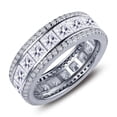 thumbnail image 4 of Lafonn Classic Sterling Silver Platinum Plated Lassire Simulated Diamond Ring (4.68 CTTW), 4 of 5