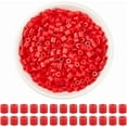 thumbnail image 7 of 1 Box 2000 Pieces Red Melting Beads Crafts 5mm Beads Bulk Storage Refills Plastic Iron Melty with 3mm Hole Compatible Hama Replenish Accessories for Crafting DIY Adults Holiday Decor, 7 of 7