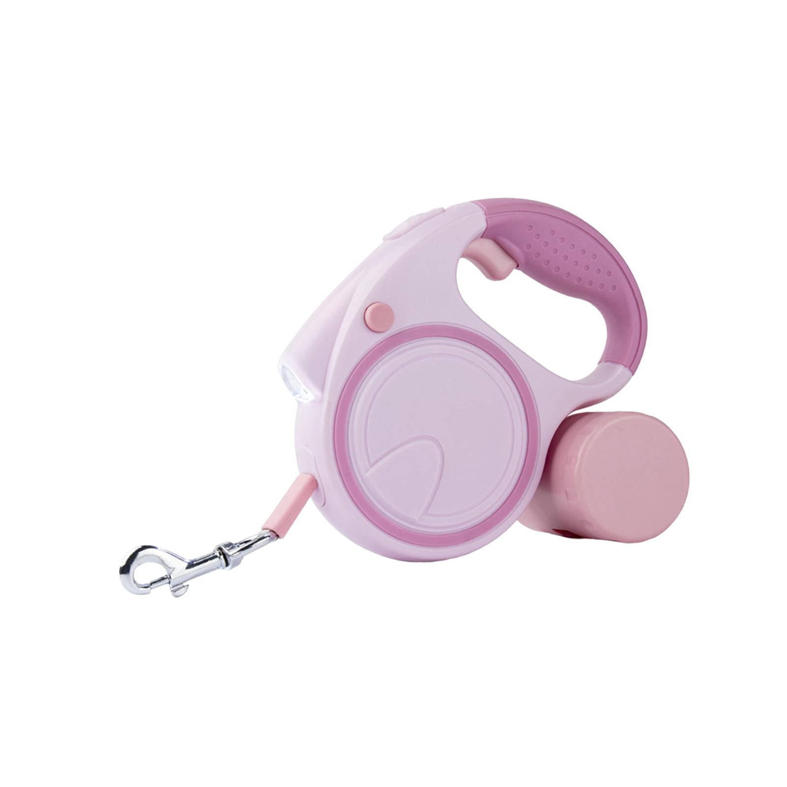 Retractable Dog Leash Cord with Bright LED Light for Small Medium Large