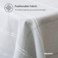 thumbnail image 3 of Deconovo Decorations Tablecloths Oblong Poly-Cotton Blend Tassel Waterproof Fade Resistant Table Cover for Outdoor Picnic, 54x54 Inch, Light Gray, 3 of 7