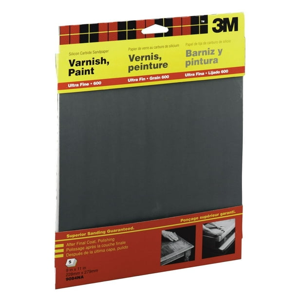 600 WetOrDry Sandpaper 5Pk