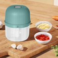 thumbnail image 5 of SLYNSHome Rechargeable Mini Food Chopper Kitchen Essentials,Portable Electric Garlic Chopper Vegetable Chopper for Nuts Chili Onion Minced Meat and Spices - Green, 5 of 6