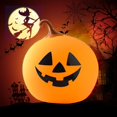 thumbnail image 2 of Noche De Calabaza De Halloween, Lámpara Led De Silicona Recargable Por Usb, Luces De Ambiente Festivas Coloridas Para Restaurante De Hotel En Casa Yuarrent HA046051-01, 2 of 6