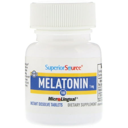 Superior Source Melatonin 1mg with Chamomile Instant Dissolve Tablets
